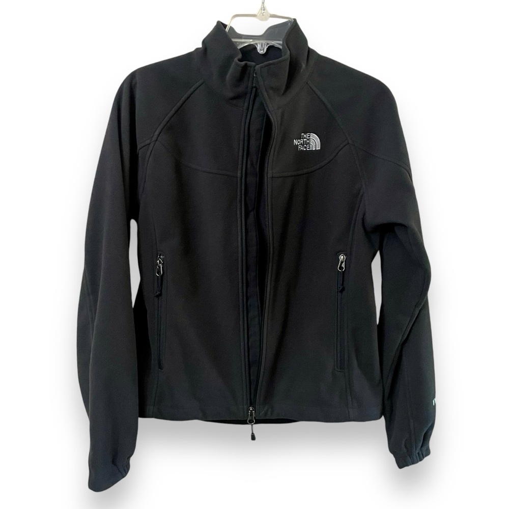 The North Face Jacket Womens Small Black Soft Shell Full Zip Hiking Windwall